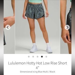 Lululemon Hotty Hot Low Rise Shorts
